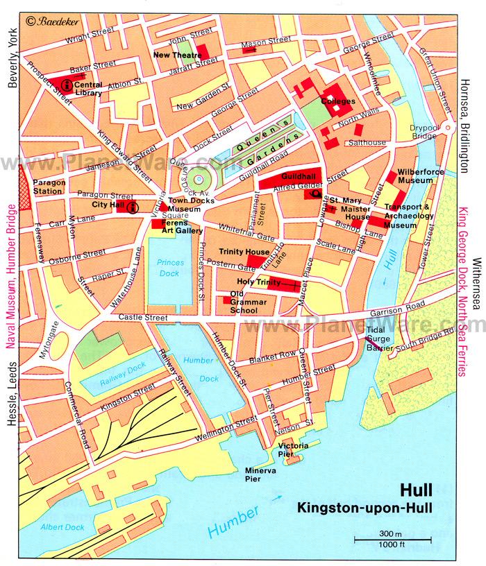 Kingston Upon Hull karte